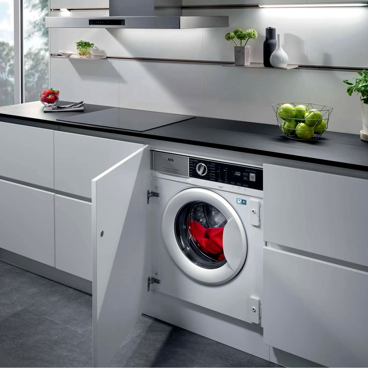 Lavadora integrable AEG 8 Kg / 1400 rpm, TimeSave, Vapor, Serie 7000 - LFU7G8434F - Silver Silver-18