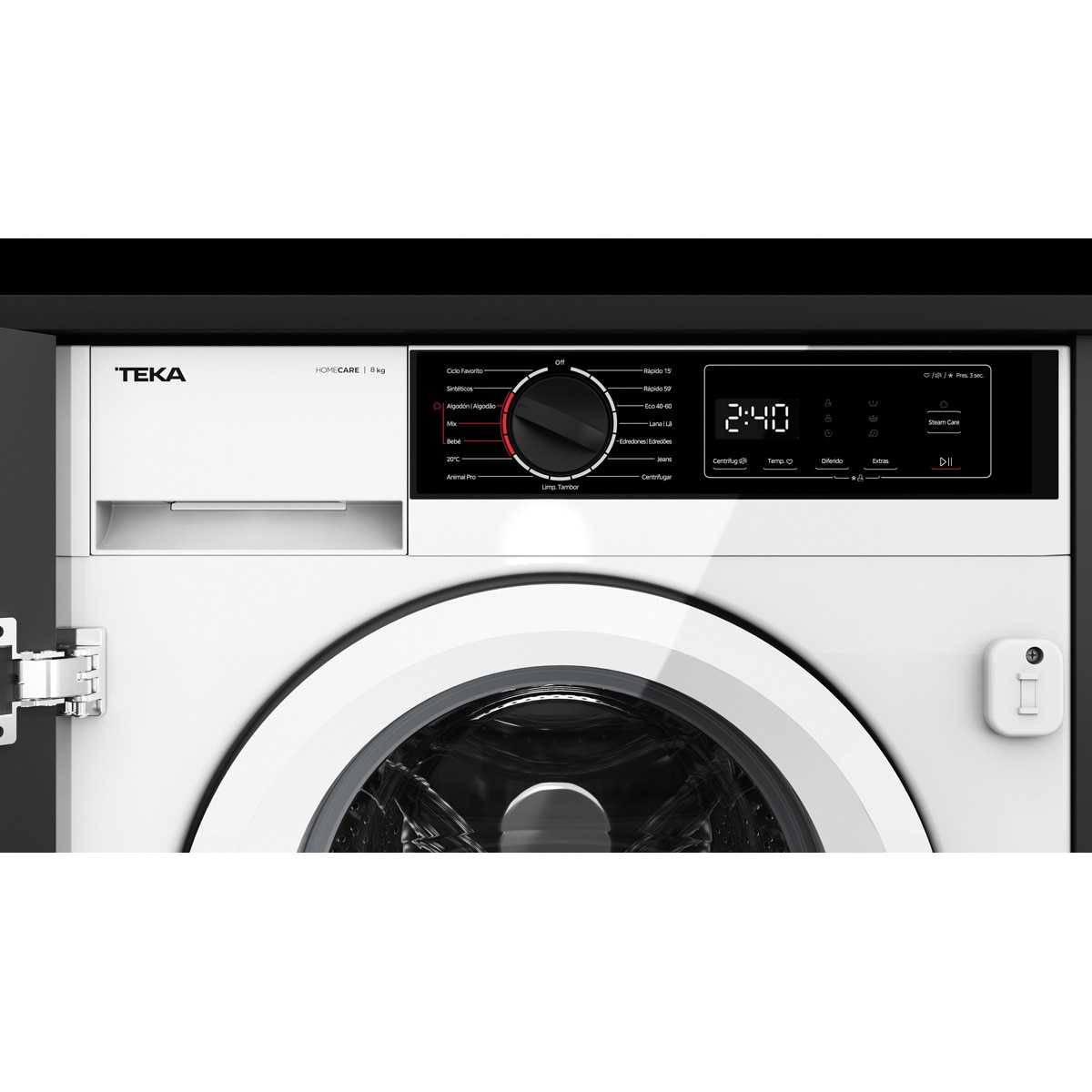 Lavadora integrable Teka 8 kg/1.400 rpm, Motor inverter - WMI 40841 W SP - Blanco Blanco-7
