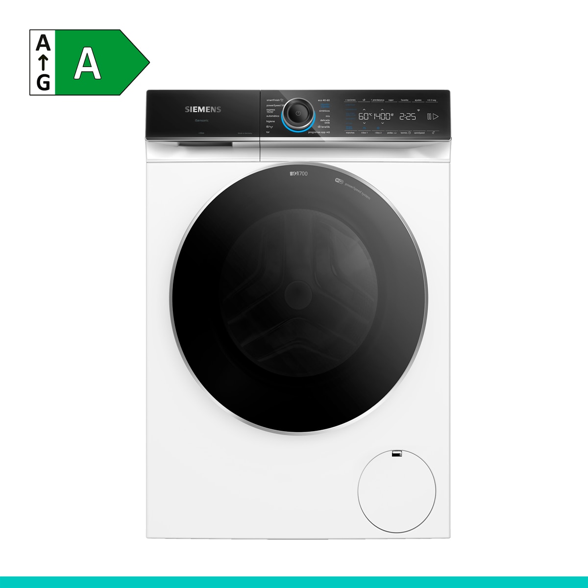 Máquina de Lavar Roupa Siemens iQ700 WG66B2A1ES de 11 Kg e 1600 Rpm com Função varioSpeed Branco-3