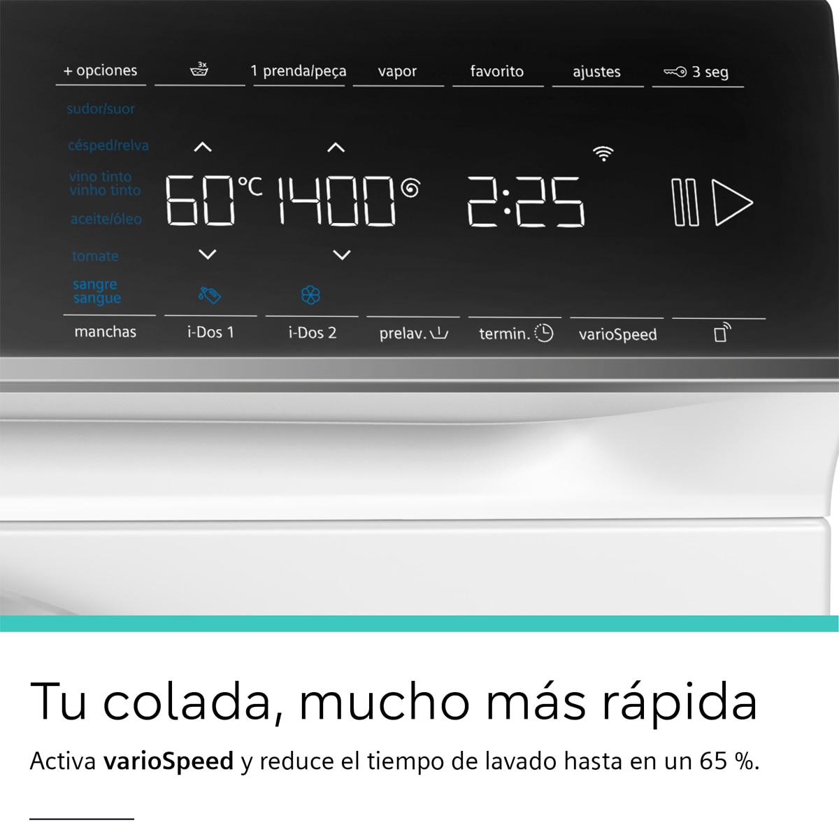 Máquina de Lavar Roupa Siemens iQ700 WG66B2A1ES de 11 Kg e 1600 Rpm com Função varioSpeed Branco-8