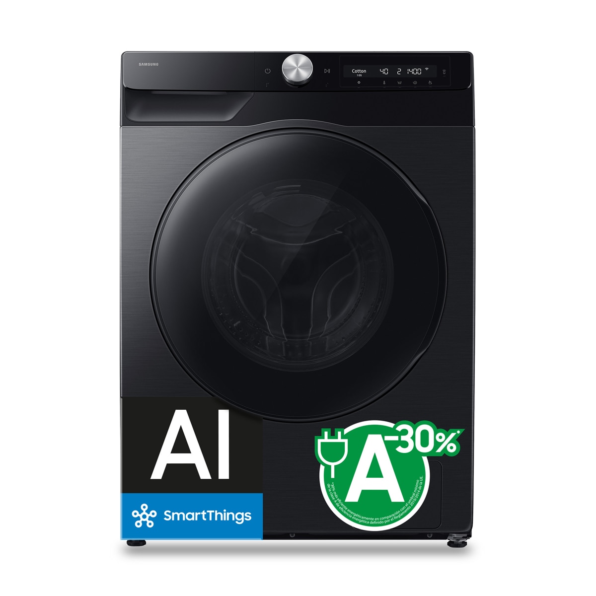Lavasecadora Samsung AI 9Kg Autodosificación Clase D/A Negra - WD90HG6U94BBU3 - Negro Negro-4