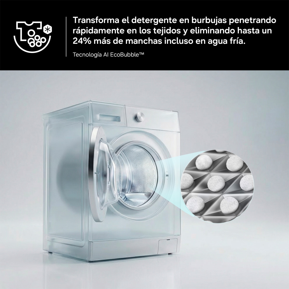 Lavasecadora Samsung AI 9Kg Autodosificación Clase D/A Negra - WD90HG6U94BBU3 - Negro Negro-9