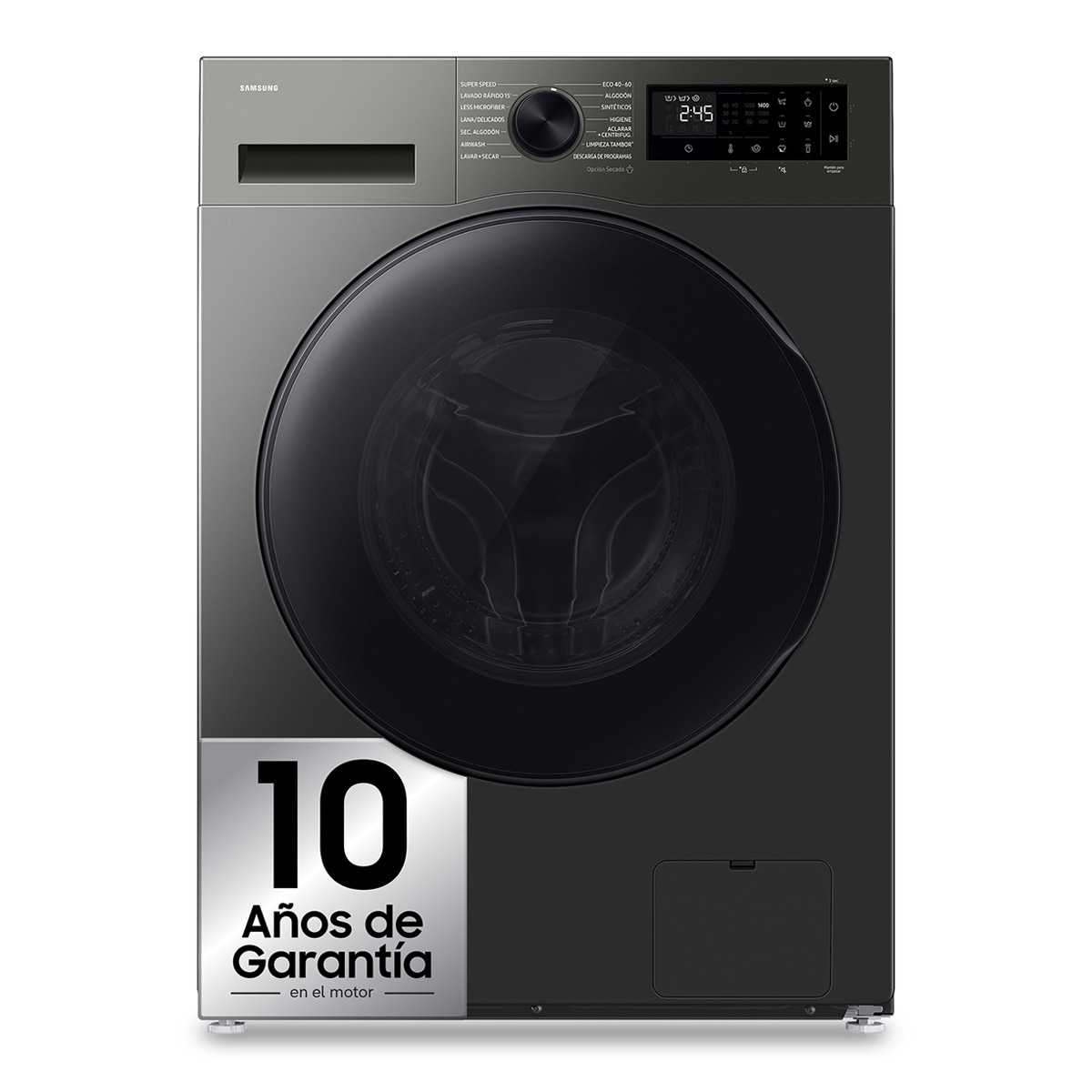Imagen 0 de Lavasecadora Samsung AI 9kg Autodosificación Clase D/A Inox - WD90HG5U34BXEC