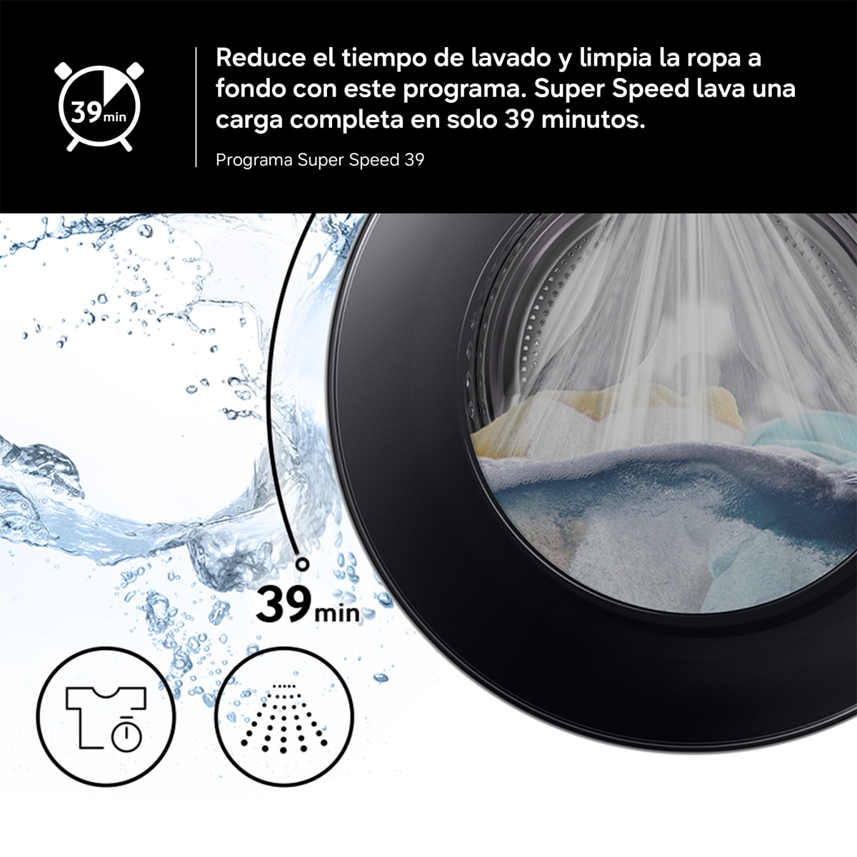 Lavasecadora Samsung AI 9kg Autodosificación Clase D/A Inox - WD90HG5U34BXEC Inox-8