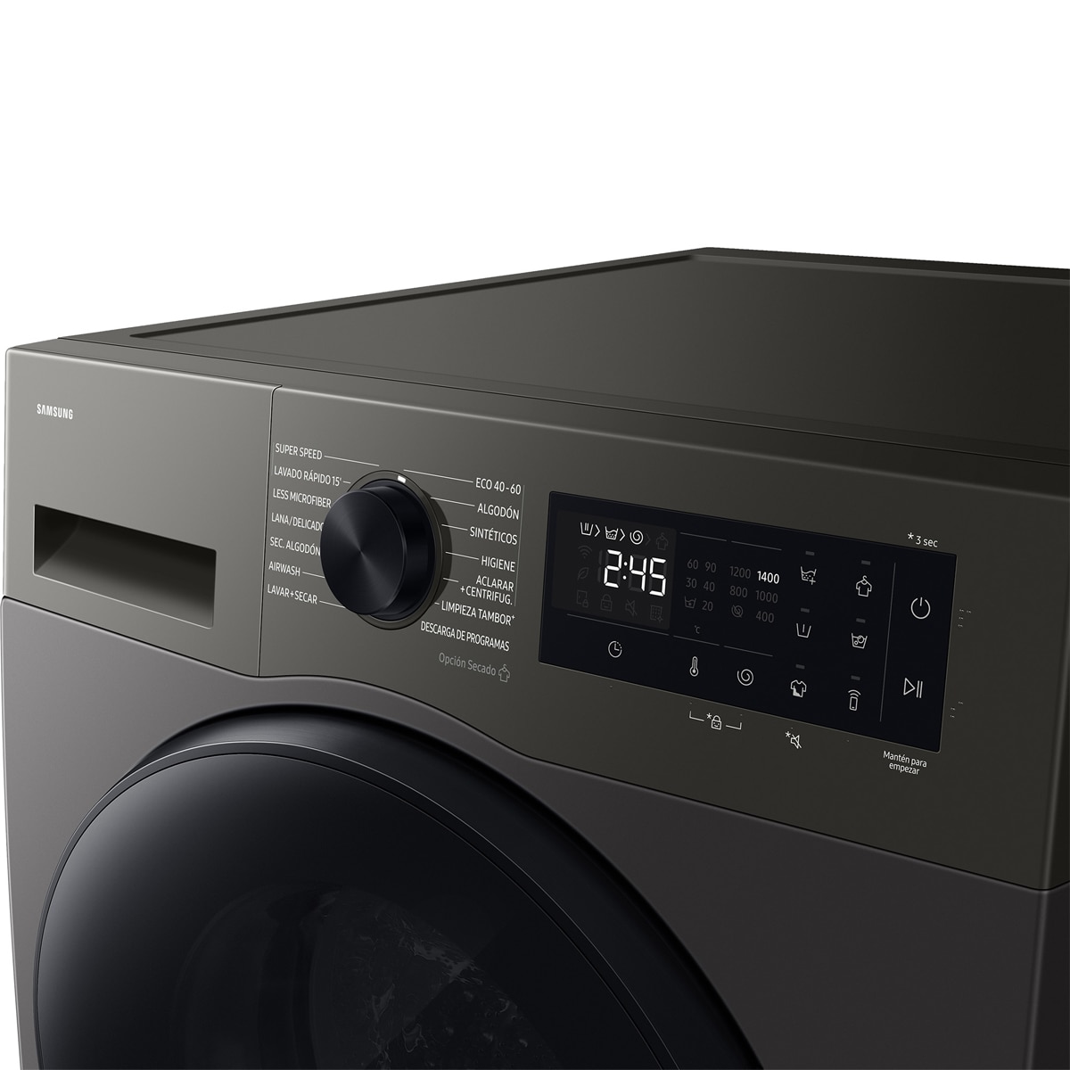 Lavasecadora Samsung AI 9kg Autodosificación Clase D/A Inox - WD90HG5U34BXEC Inox-12