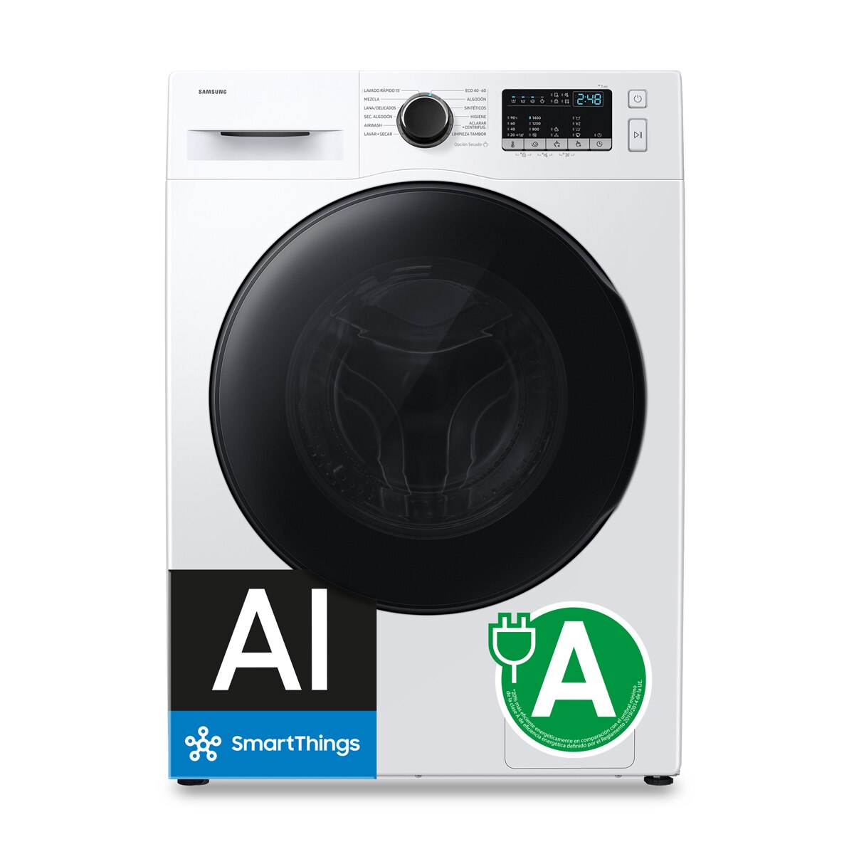 Lavasecadora Samsung 8Kg AI EcoBubble™ Clase E/A Blanca - WD80HG4U04BEEC Blanco-3