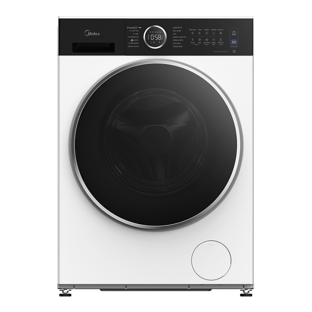 Imagem 0 de Máquina de Lavar Roupa Midea MF205W90BA30WES Carga Frontal, de 9 Kg e 1400 rpm - Branco