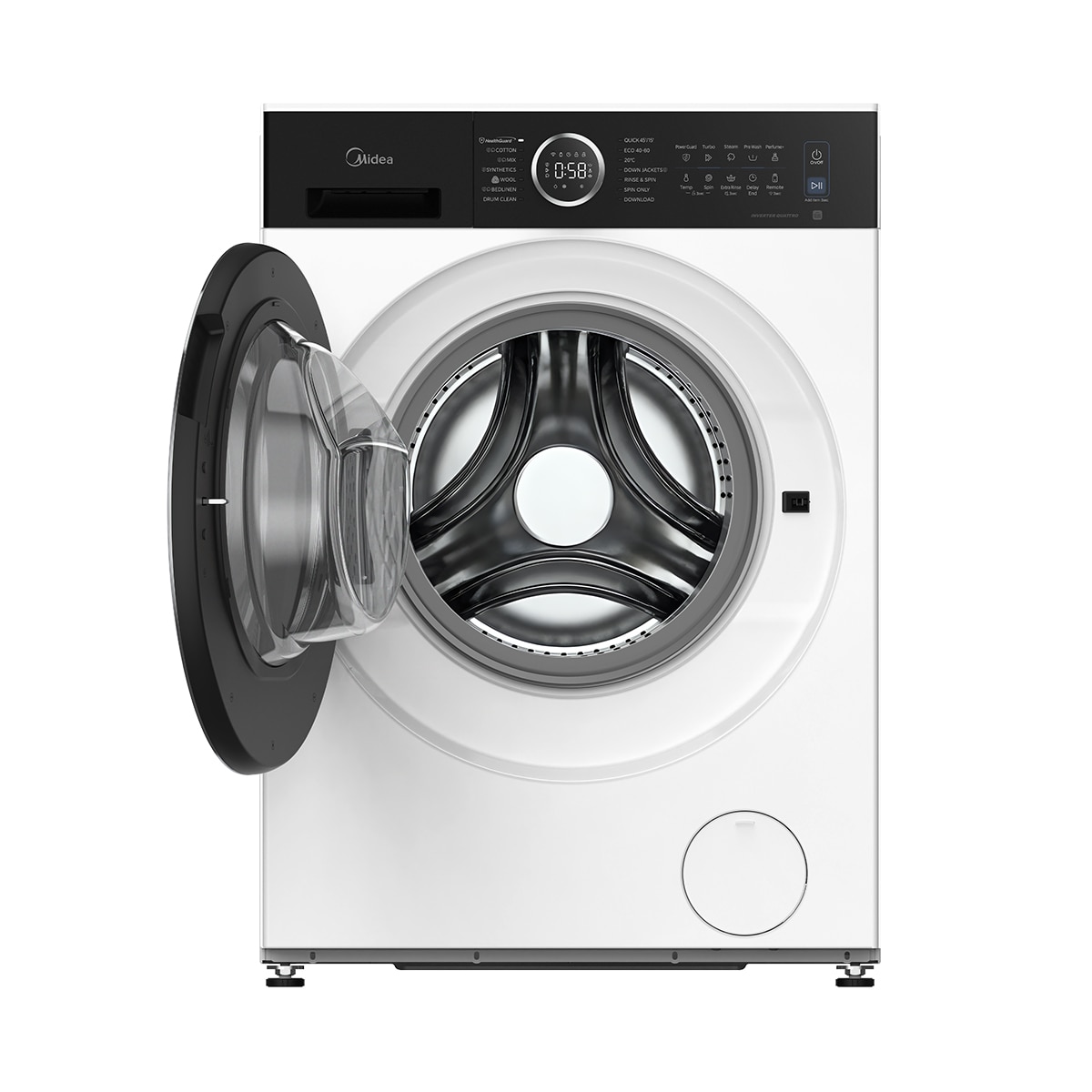 Lavadora Midea 9 kg / 1400 rpm - MF205W90BA30WES Blanco-11
