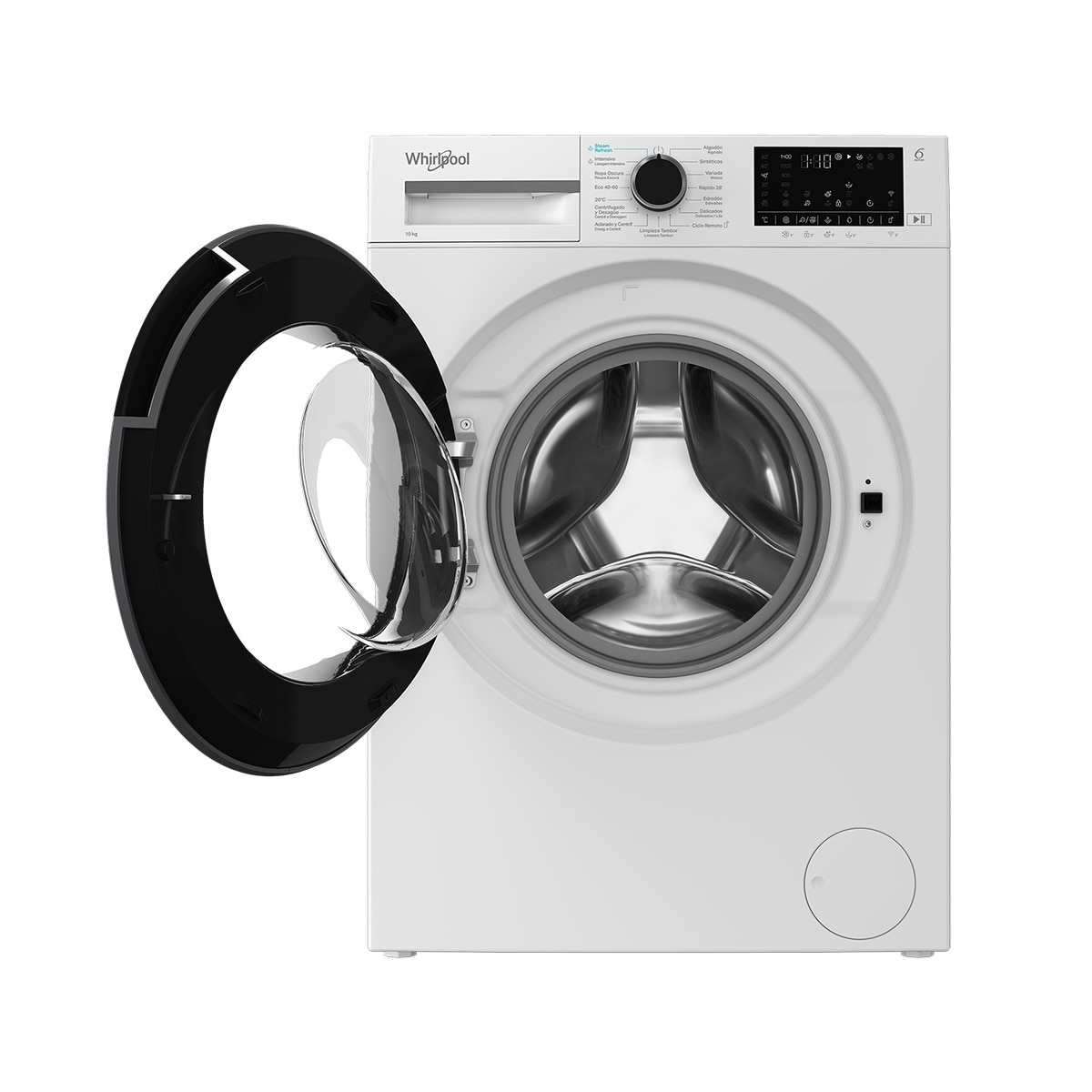 Lavadora Whirlpool 10 kg /1400 rpm Función Vapor - WAM 07WB SPT Blanco-3