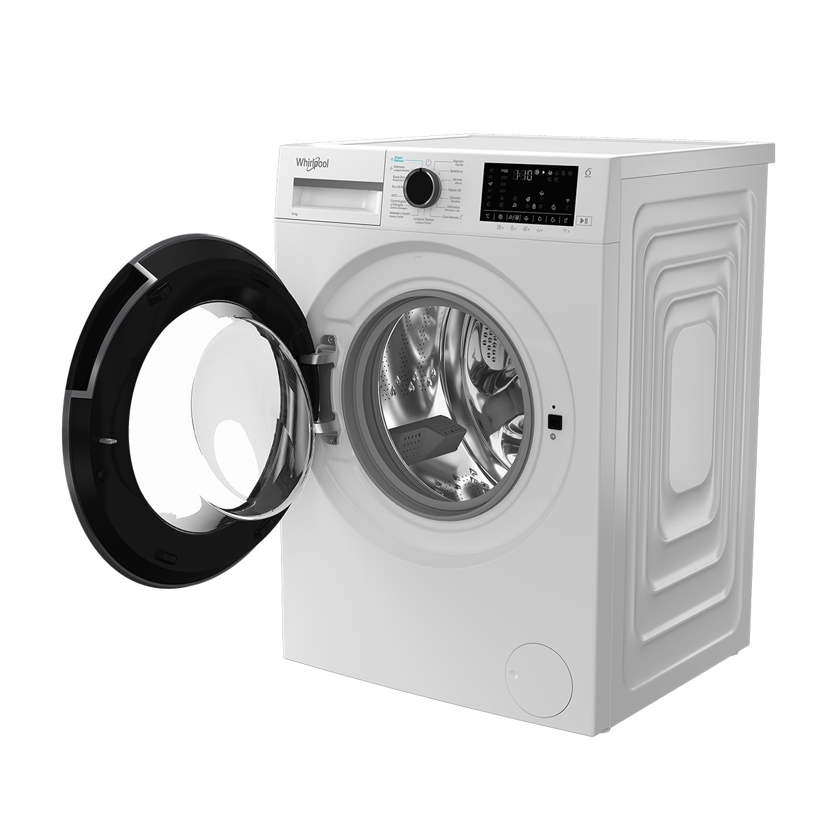 Lavadora Whirlpool 10 kg /1400 rpm Función Vapor - WAM 07WB SPT Blanco-4