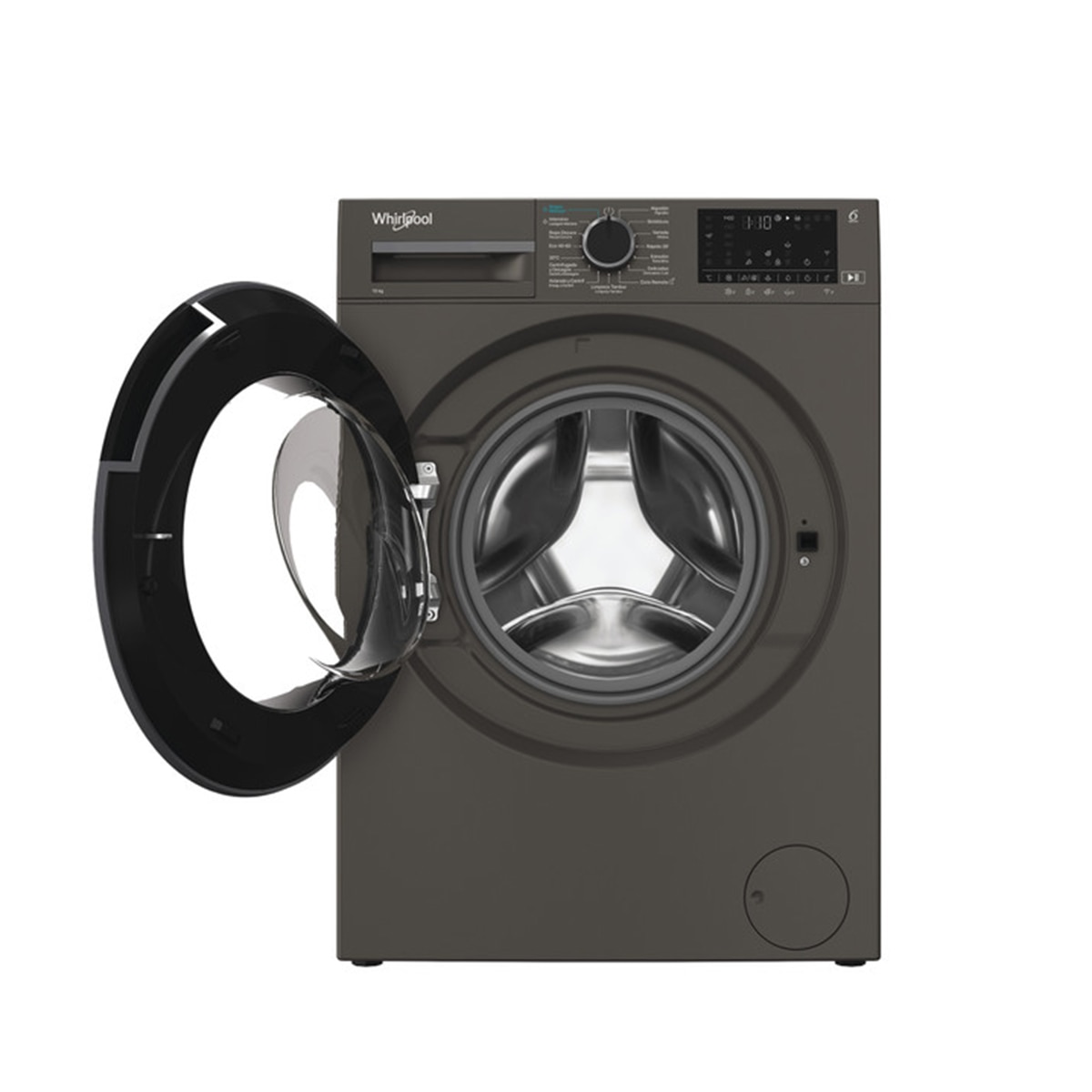 Lavadora Whirlpool 10 kg /1400 rpm Función Vapor  - WAM 07GB SPT Inox-2