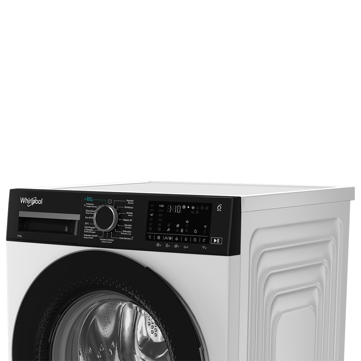 Lavadora Whirlpool 12 kg /1400 rpm Función  Vapor - WAM 27WB SPT Blanco-6
