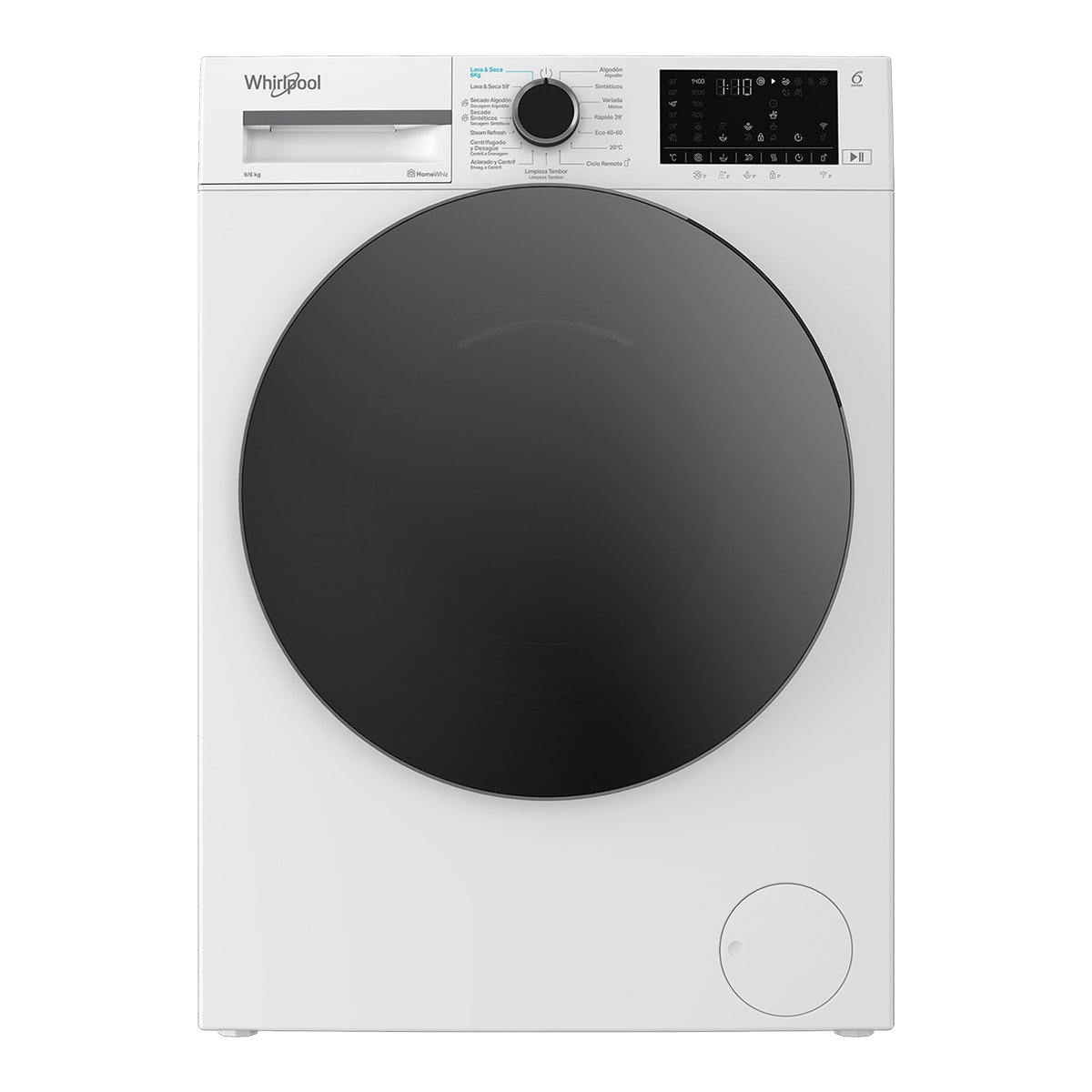 Imagen 0 de Lavadora Secadora Whirlpool 6 kg /1400 rpm Whirlpool Motor Inverter - WAD 9636W SPT