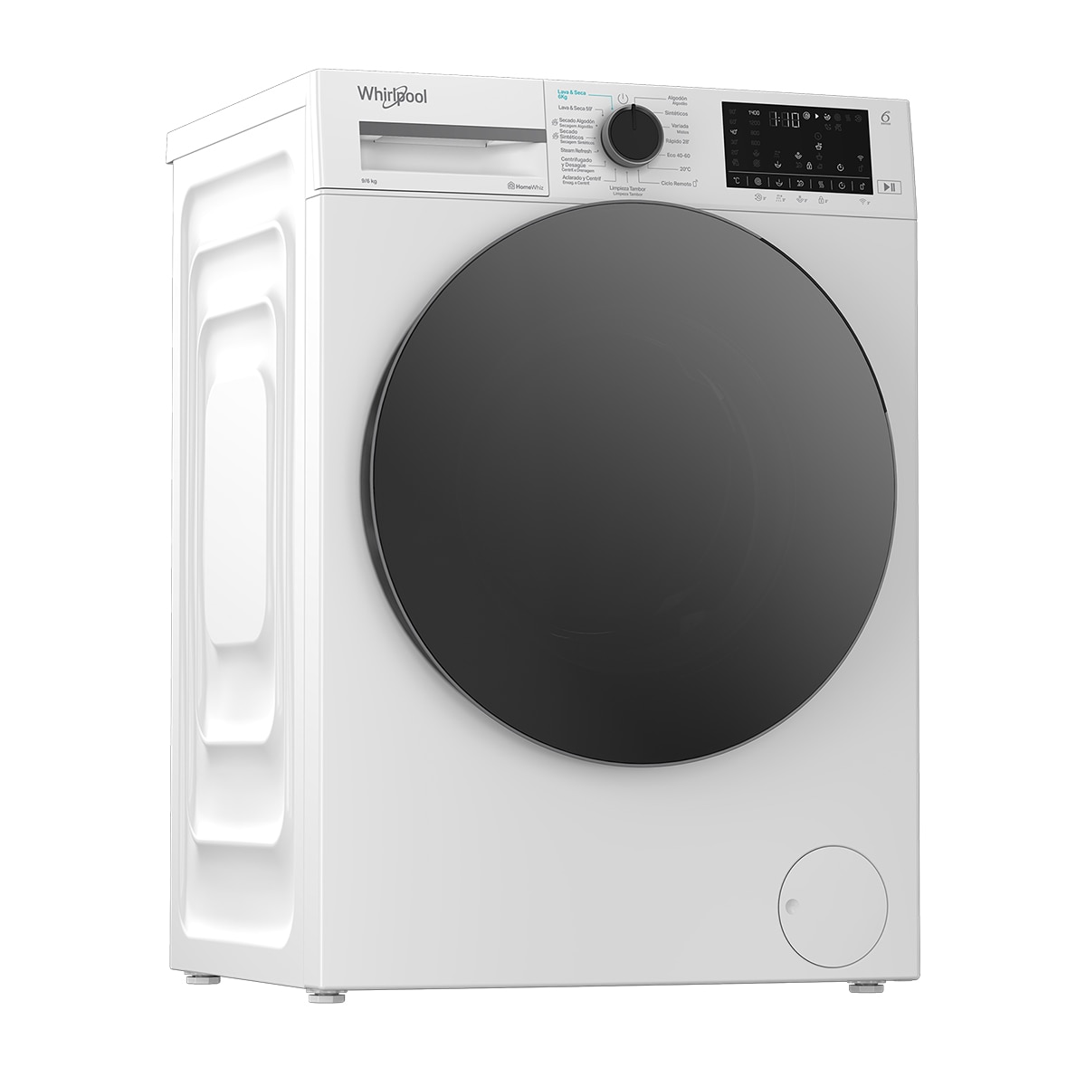 Lavadora Secadora Whirlpool 6 kg /1400 rpm Whirlpool Motor Inverter - WAD 9636W SPT Blanco-2