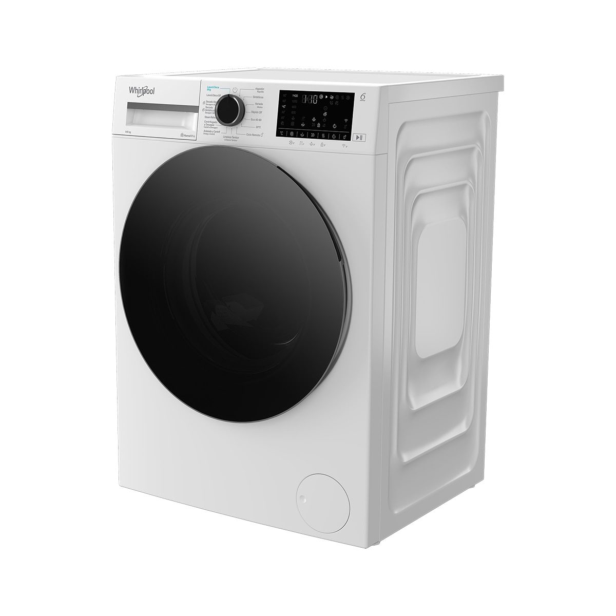 Lavadora Secadora Whirlpool 6 kg /1400 rpm Whirlpool Motor Inverter - WAD 9636W SPT Blanco-4