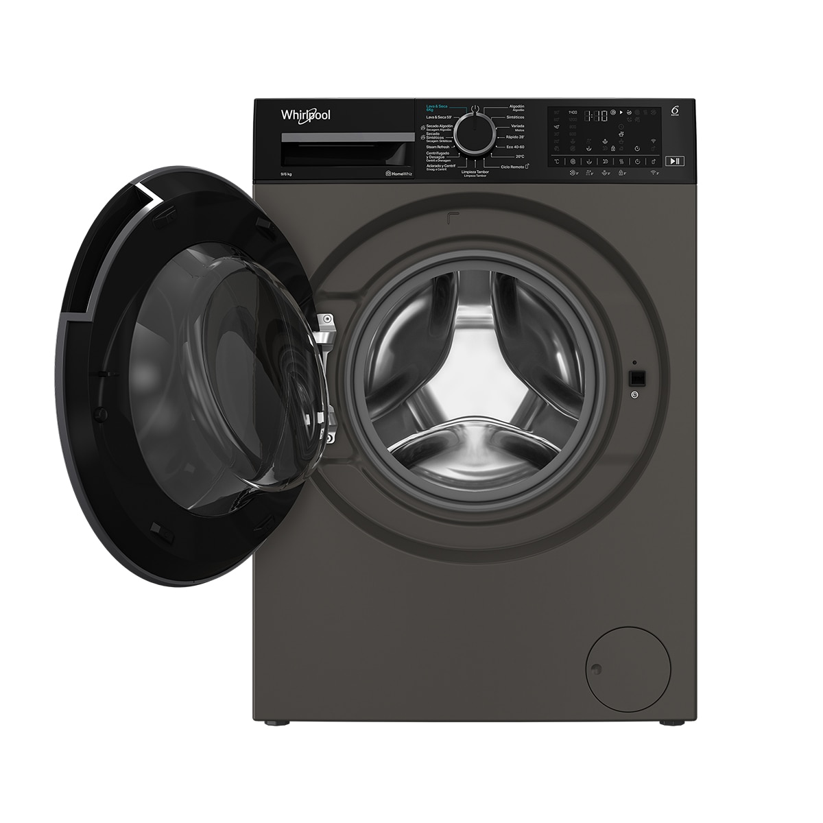 Lavadora Secadora Whirlpool 6 kg /1400 rpm Motor Inverter - WAD 9636G SPT Inox-3