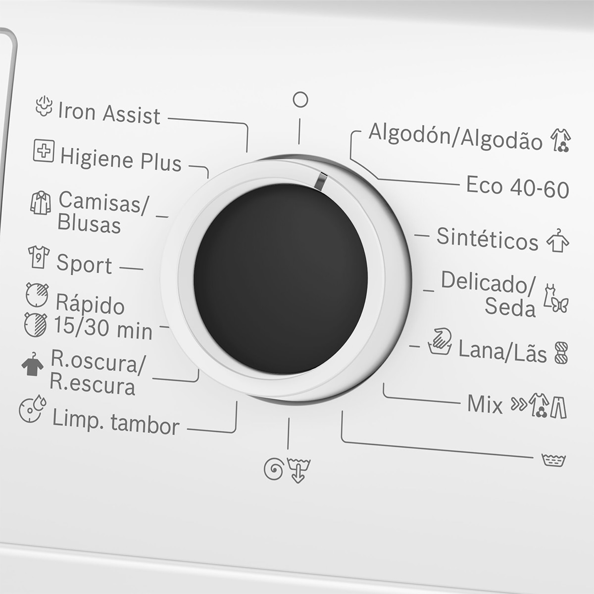 Lavadora Bosch 8 Kg /1.400 rpm, Serie 4, Iron Assist - WAN28283ES Blanco-4