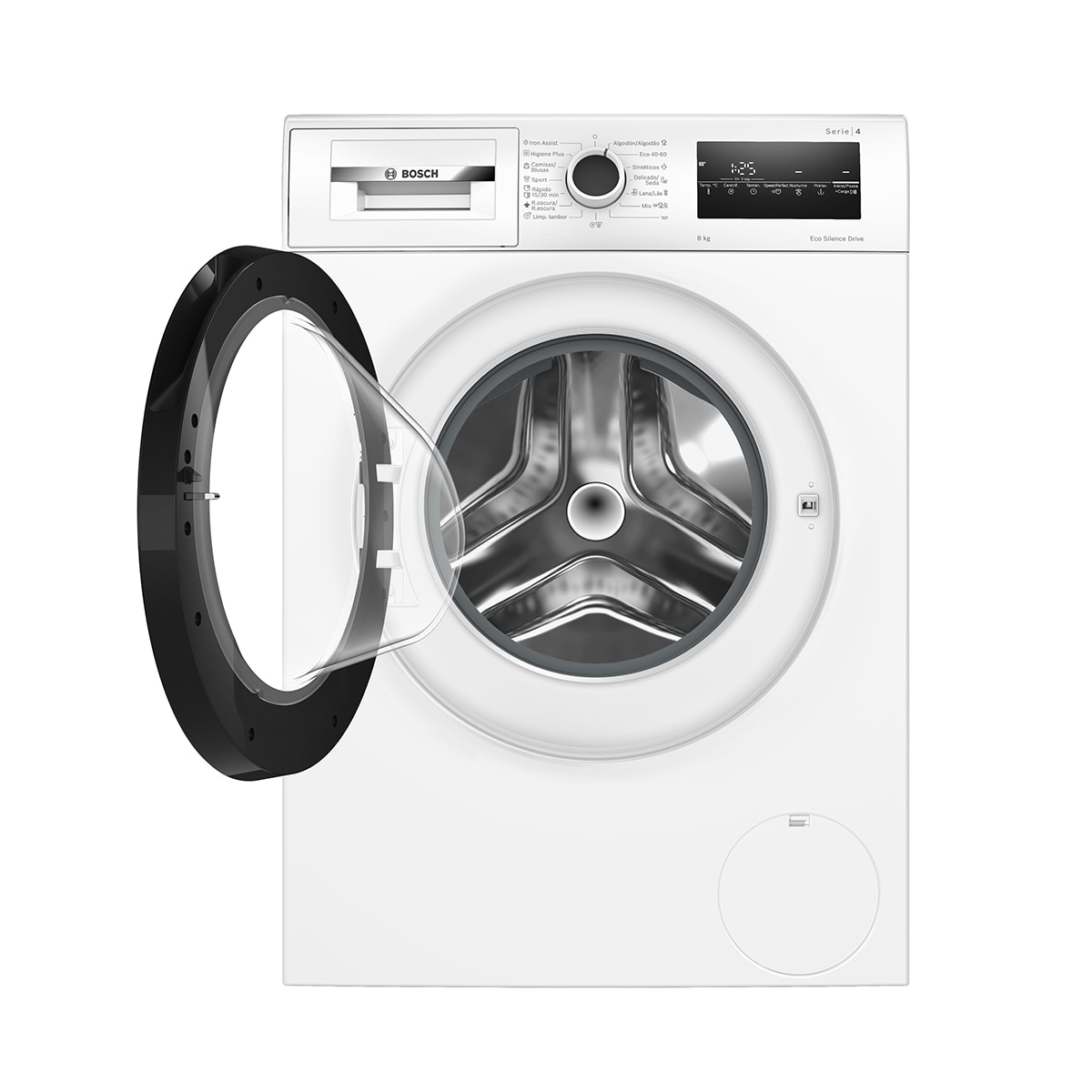 Lavadora Bosch 8 Kg / 1.200 rpm, Serie 4, Iron Assist - WAN24280ES Blanco-11