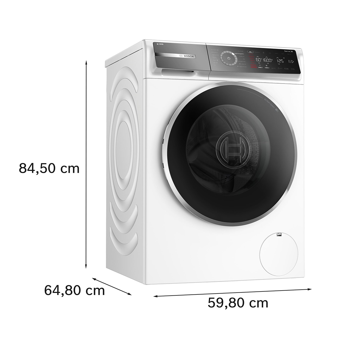 Lavadora Bosch 11 Kg / 1.600 rpm, Serie 8, i-DOS - WGB266A1ES Blanco-2