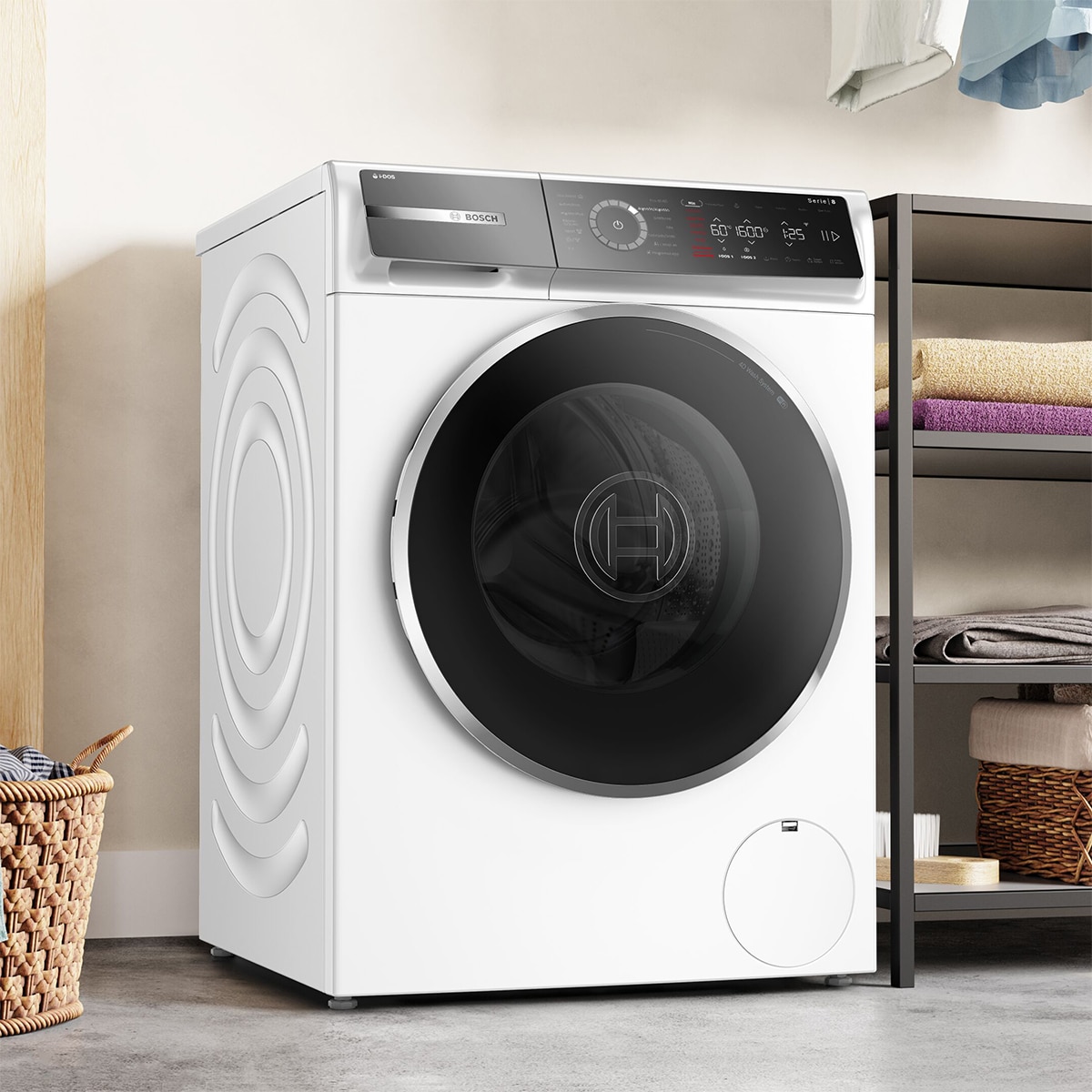 Lavadora Bosch 11 Kg / 1.600 rpm, Serie 8, i-DOS - WGB266A1ES Blanco-5