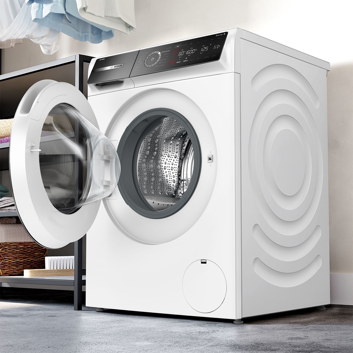 Lavadora Bosch 11 Kg / 1.600 rpm, Serie 8, i-DOS - WGB266A1ES Blanco-6