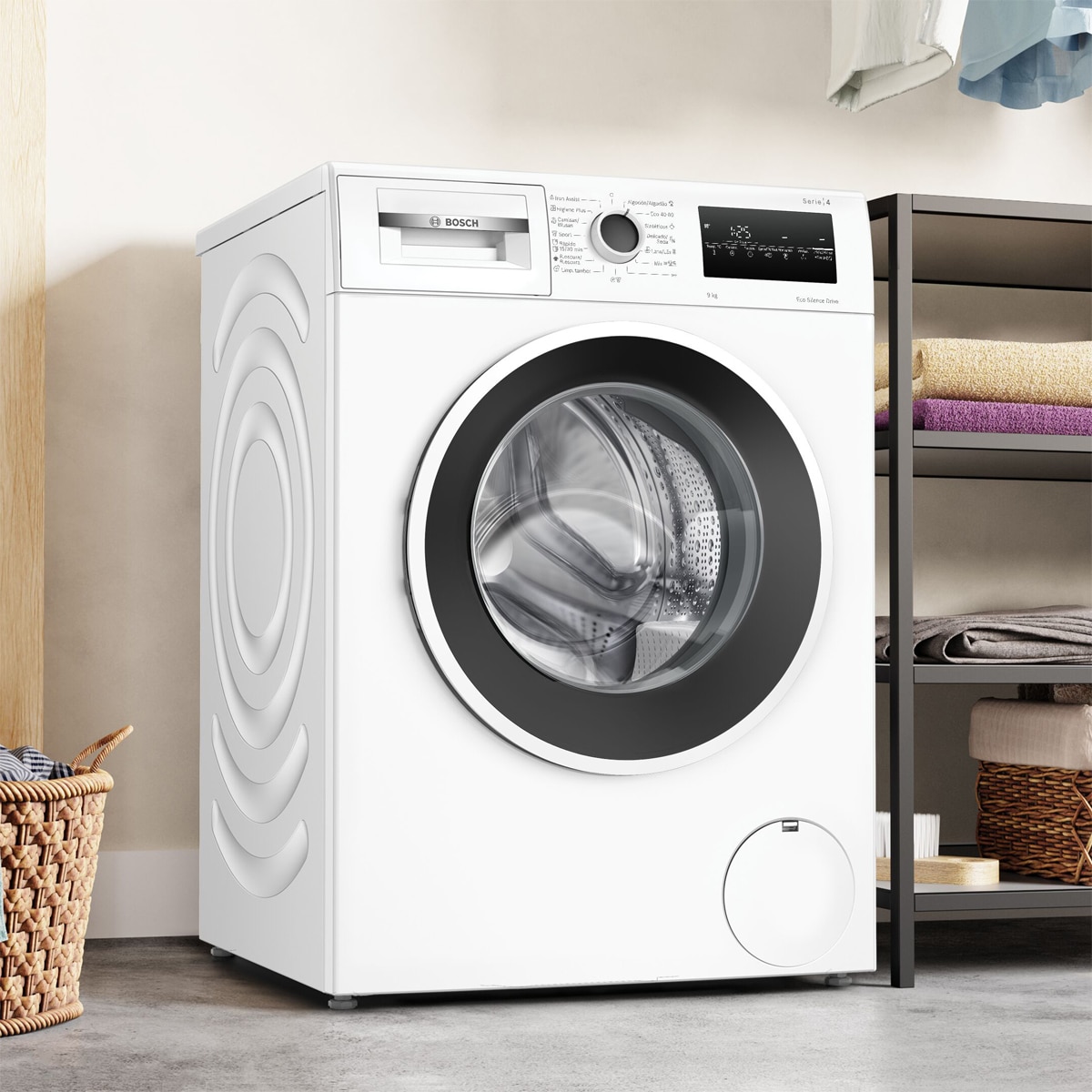 Lavadora Bosch  9 Kg / 1.200 rpm, Serie 4, Speed Perfect - WAN24290EP Blanco-6