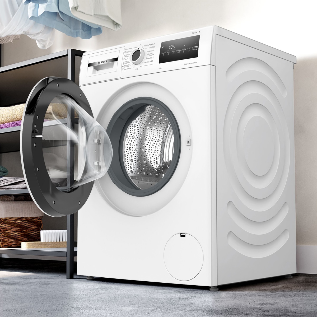 Lavadora Bosch  9 Kg / 1.200 rpm, Serie 4, Speed Perfect - WAN24290EP Blanco-7