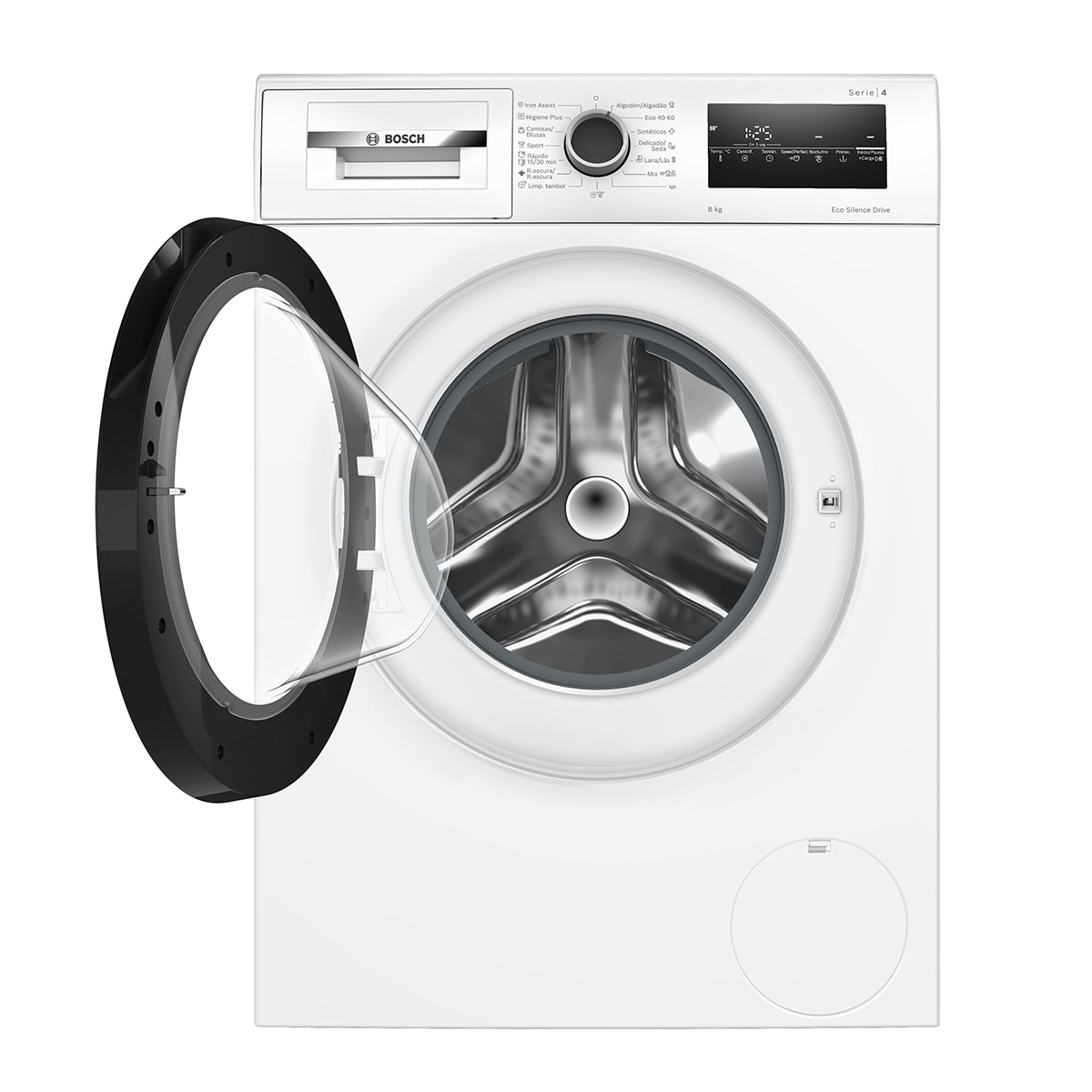 Lavadora Bosch 8 Kg / 1.200 rpm, Serie 4, Speed Perfect -WAN24281ES Blanco-11