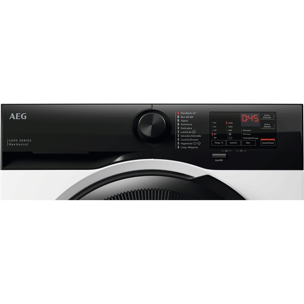 Lavadora AEG 9kg / 1.4000 rpm, IA, lavado rápido, h. con vapor, Serie 6000- LFE6D94O4B Blanco-4