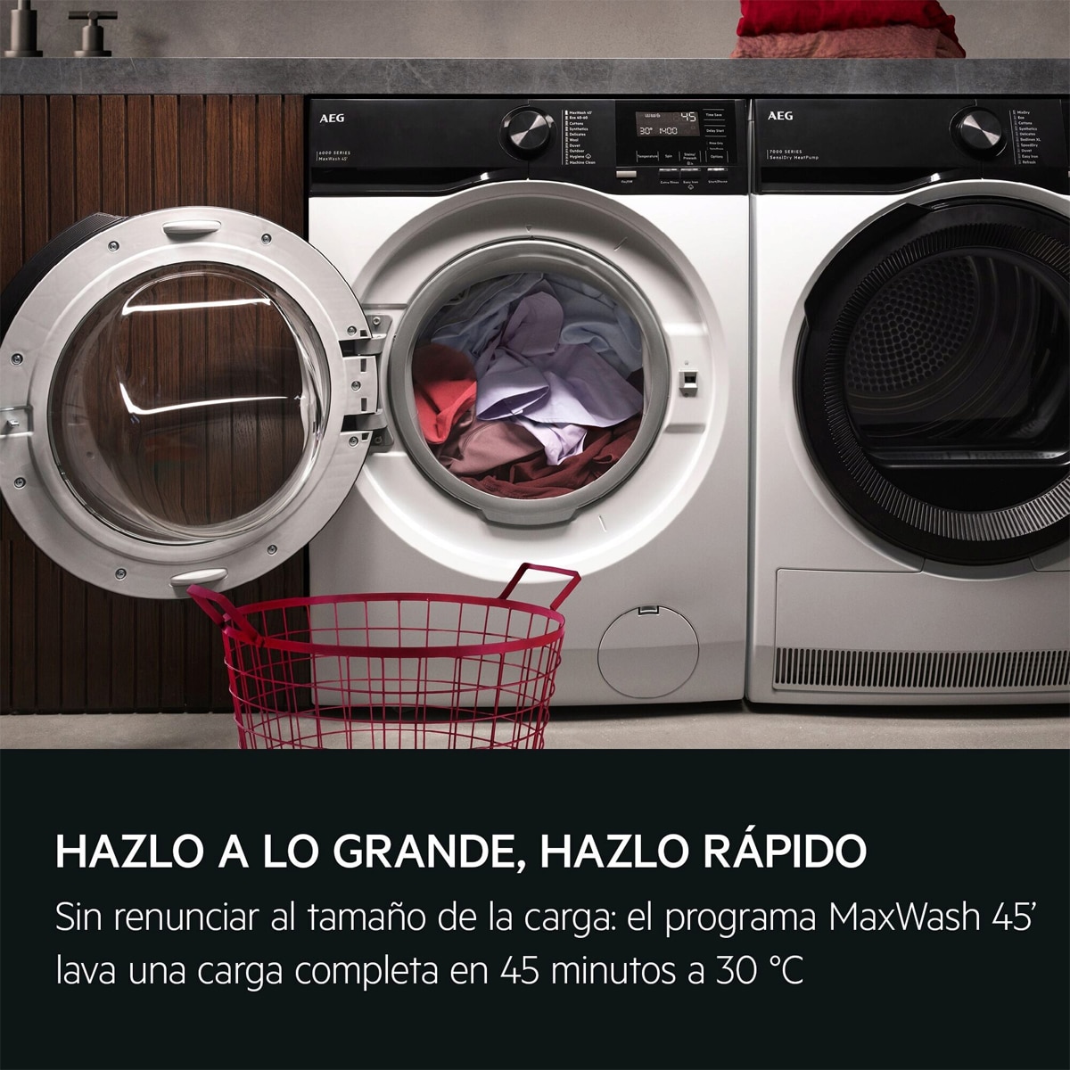 Lavadora AEG 9kg / 1.4000 rpm, IA, lavado rápido, h. con vapor, Serie 6000- LFE6D94O4B Blanco-9