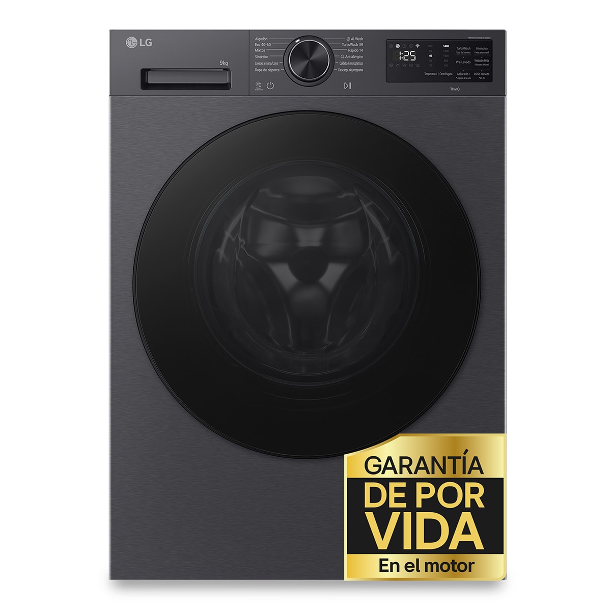 Imagen 0 de Lavadora LG 11 kg / 1400 rpm, AI Direct Drive, TurboWash 360º - F4X5011TLB