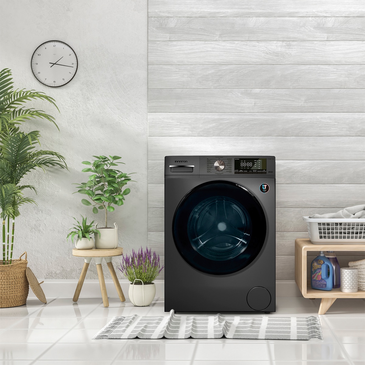 Lavadora Infiniton 7 Kg / 1.200 rpm, Inicio Diferido - WM-S72ADX Dark inox-9