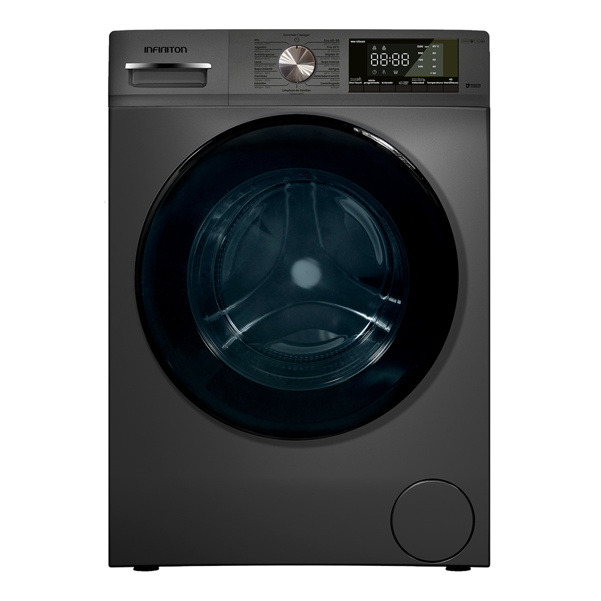 Lavadora Infiniton 7 Kg / 1.200 rpm, Inicio Diferido - WM-S72ADX Dark inox-12