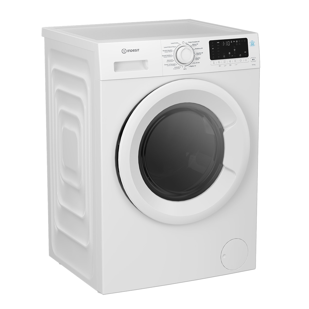 Lavadora Secadora Indesit, 9 Kg / 1.400 rpm, Inverter, Push & Go - IDP 9664 P&G SP 2