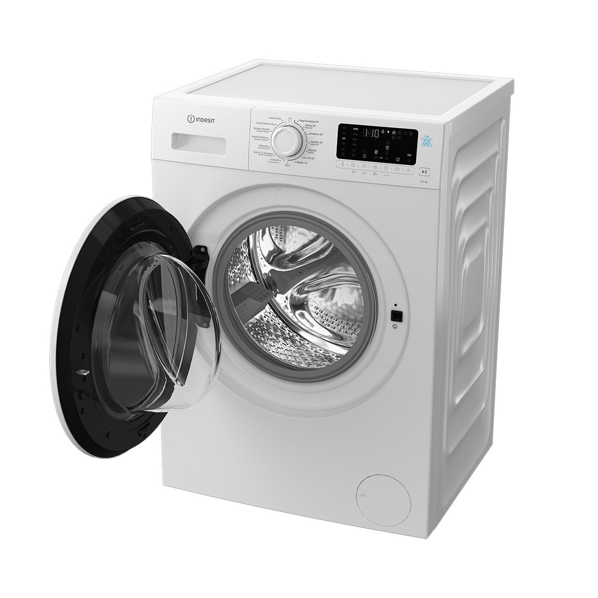 Lavadora Secadora Indesit, 9 Kg / 1.400 rpm, Inverter, Push & Go - IDP 9664 P&G SP 5