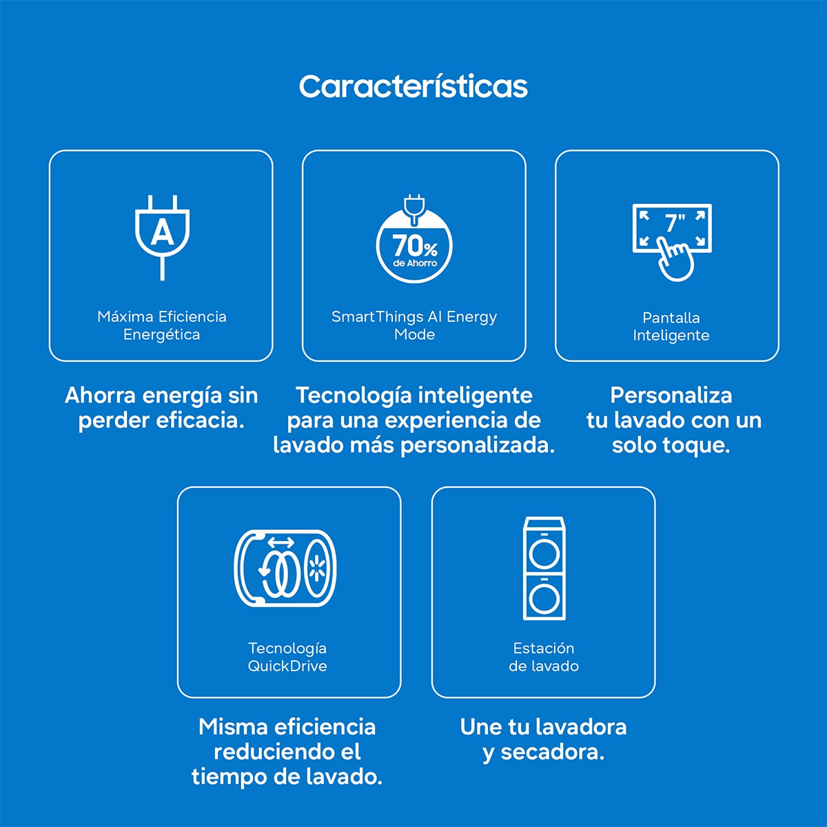 Lavadora Samsung Bespoke AI 9Kg Autodosificación Clase A-65% WF90H09C4ST2 Grafito-5