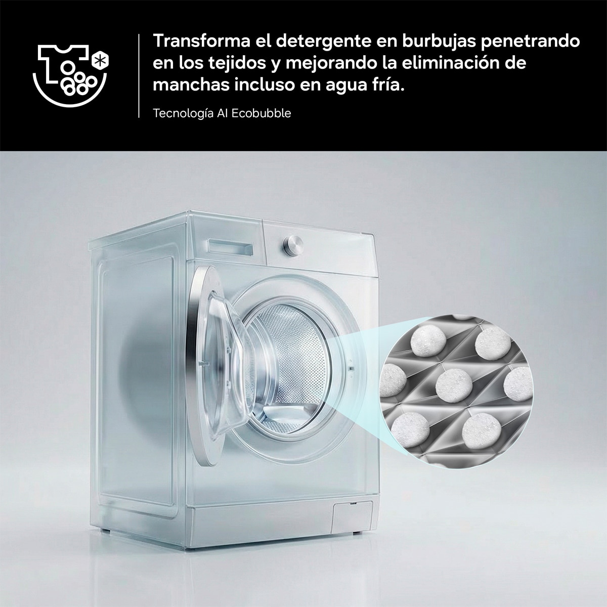 Lavadora Samsung Bespoke AI 9Kg Autodosificación Clase A-65% WF90H09C4ST2 Grafito-11