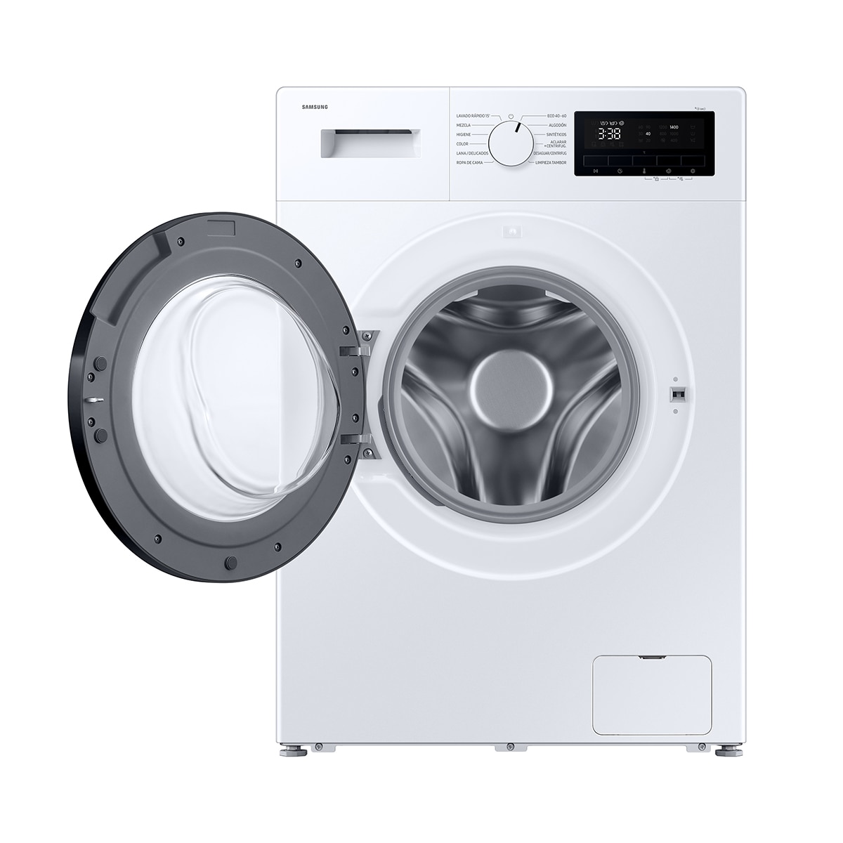 Lavadora Samsung AI 9Kg con fondo reducido Clase A WW80FG3M05AWEC Blanco-4
