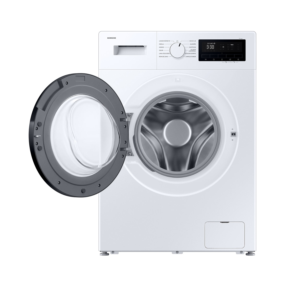 Lavadora Samsung AI 9Kg con fondo reducido Clase A WW80FG3M05AWEC - Blanco Blanco-12