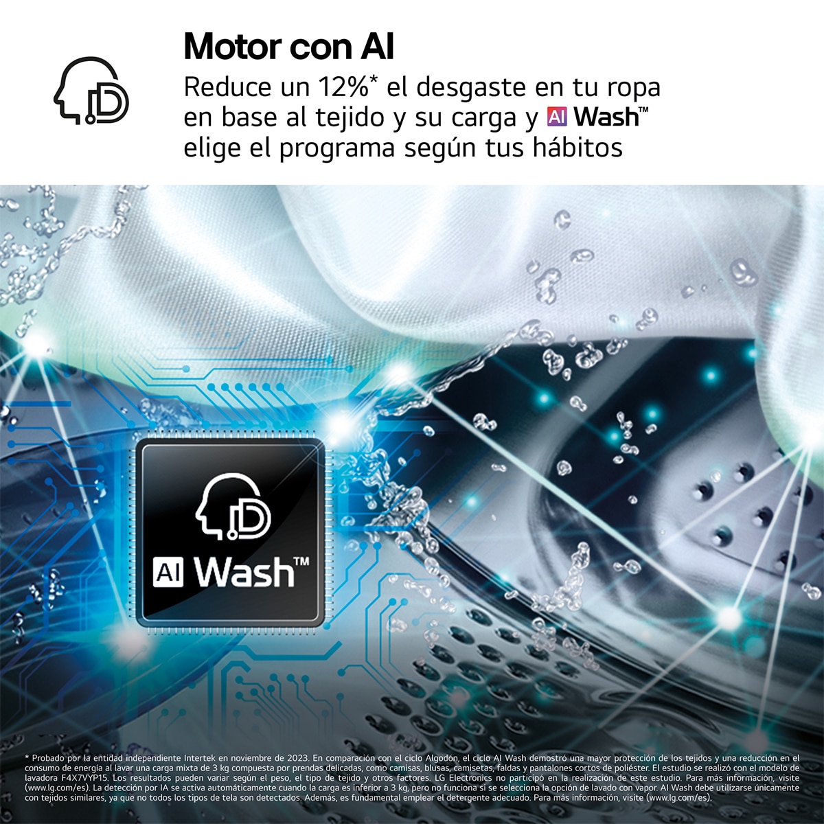 Lavadora secadora LG 9 Kg / 1.400 rpm, Bomba de calor Dual Inverter, Serie 900, AI Direct Drive TM - WHX9096TBB - Acero grafito mate antihuellas Acero grafito mate antihuellas-7