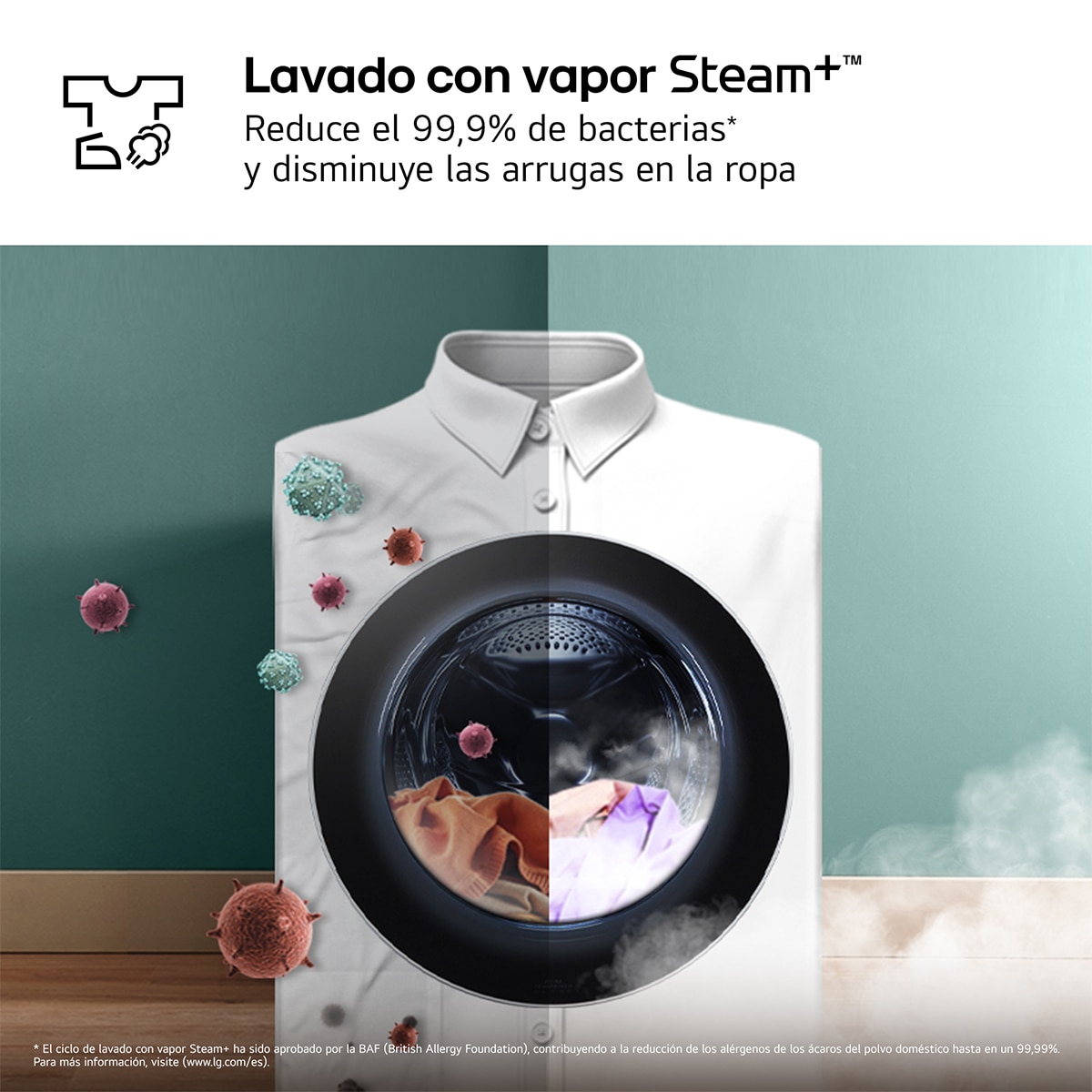 Lavadora secadora LG 9 Kg / 1.400 rpm, Bomba de calor Dual Inverter, Serie 900, AI Direct Drive TM - WHX9096TBB - Acero grafito mate antihuellas Acero grafito mate antihuellas-9