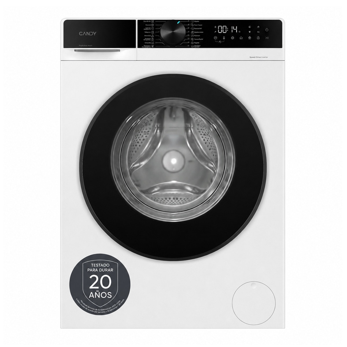 Imagen 0 de Lavadora Candy 9 kg / 1.400 rpm, Motor Inverter SpeedDrive, ProWash 350 GD 49B10C-37 Blanco