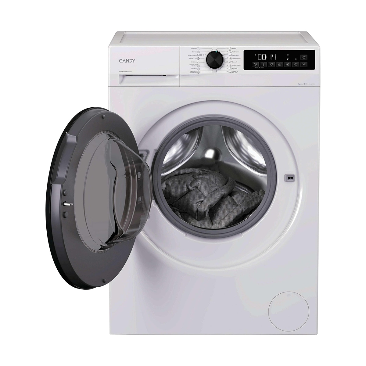Lavadora Secadora Candy 8 kg / 1.400 rpm, Motor Inverter SpeedDrive y Fondo Reducido, ProWash&Dry 300 - GWD 485SB8-37 Blanco-3