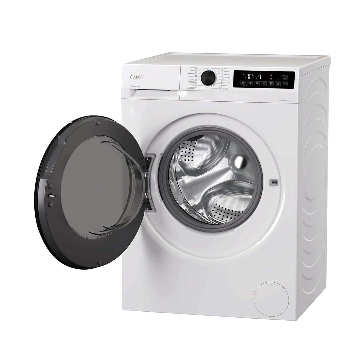 Lavadora Secadora Candy 8 kg / 1.400 rpm, Motor Inverter SpeedDrive y Fondo Reducido, ProWash&Dry 300 - GWD 485SB8-37 Blanco-4