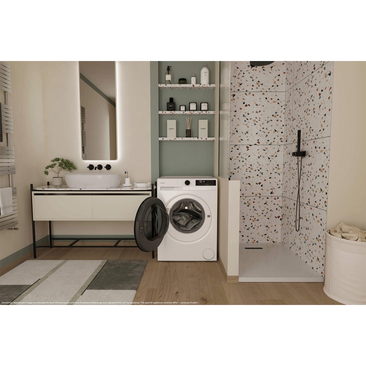 Lavadora Secadora Candy 8 kg / 1.400 rpm, Motor Inverter SpeedDrive y Fondo Reducido, ProWash&Dry 300 - GWD 485SB8-37 Blanco-7