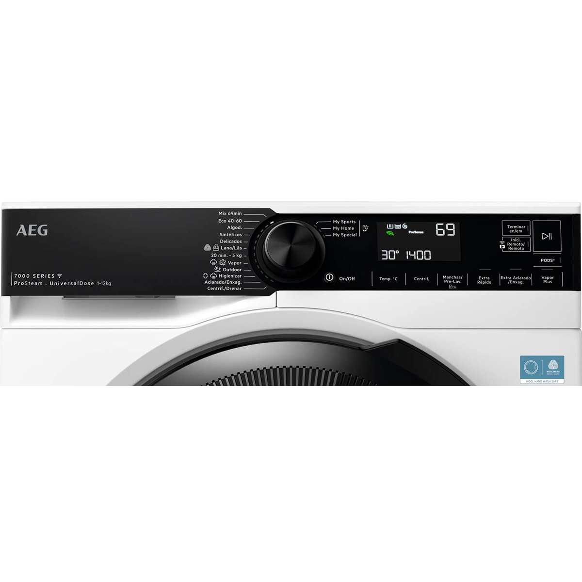Lavadora AEG 12 Kg / 1400 rpm, UniversalDose, Vapor, Wifi, Serie 7000 - LFR7324L4O - Negro Negro-6