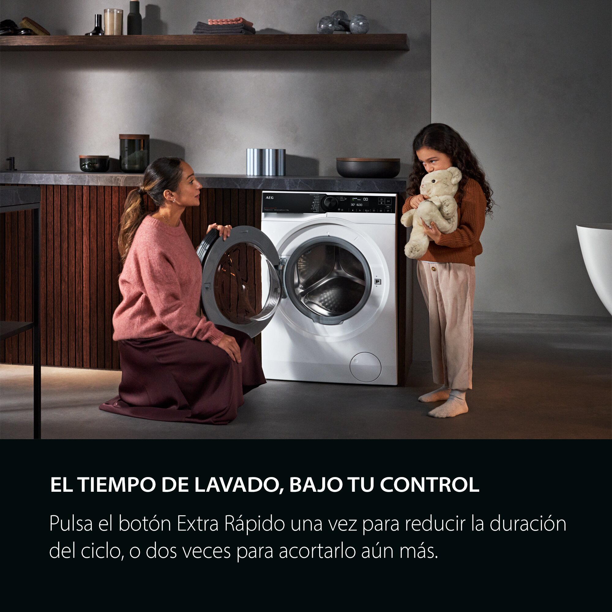 Lavadora AEG 12 Kg / 1400 rpm, UniversalDose, Vapor, Wifi, Serie 7000 - LFR7324L4O - Negro Negro-13
