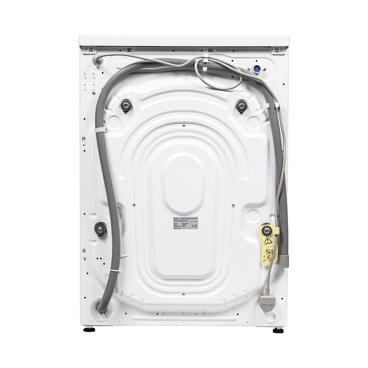 Máquina de Lavar Roupa Midea MFG16W80BA10/W-ES Motor Inverter, Carga Frontal de 8 kg e de 1400 rpm, Tampa Superior Desmontável Branco-13