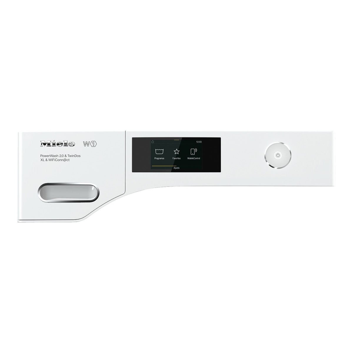 Máquina de Lavar Roupa Miele WWR860WPSPwash Carga Frontal de 9 Kg e 1600 rpm - Branco Branco-2
