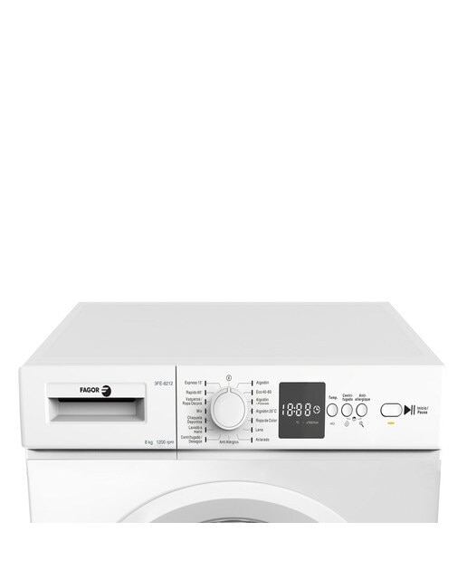 Máquina de Lavar Roupa Fagor 3FE-8212 Carga Frontal de 8 Kg e de 1200 rpm - Branco Branco-3